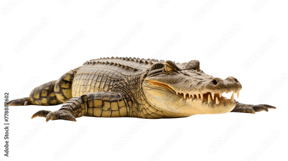 Fototapeta premium Crocodile isolated on white