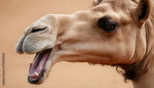 A-Camels-Mouth-Open-Wide-In-A-Braying-Call- © Mahinoor