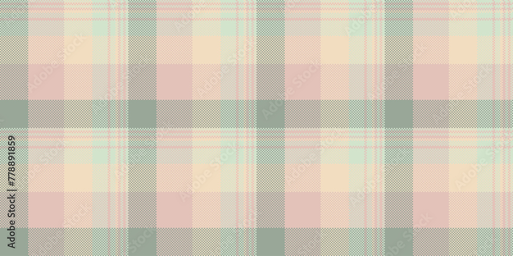 Rustic plaid seamless fabric, custom textile tartan check. December background texture pattern vector in light and pastel colors. Rustic plaid seamless fabric, custom textile tartan check. December background texture pattern vector in light and pastel colors.