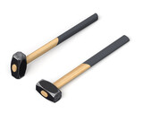Pair of sledgehammers with black heads