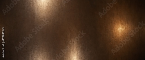 bronze bright shiny glossy polished brushed metal background texture metallic of sheet steel plate surface panoramic wide angle from Generative AI