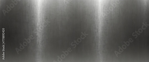 plain white bright shiny glossy polished brushed metal background texture metallic of sheet steel plate surface panoramic wide angle from Generative AI