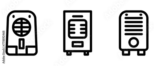 dehumidifier icon or logo isolated sign symbol vector illustration - high quality black style vector icons