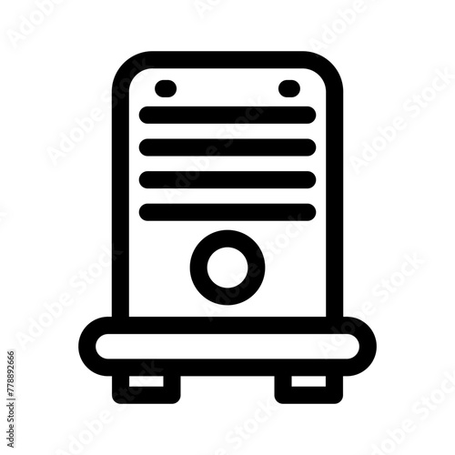 dehumidifier icon or logo isolated sign symbol vector illustration - high quality black style vector icons