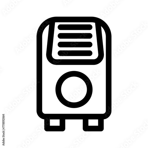 dehumidifier icon or logo isolated sign symbol vector illustration - high quality black style vector icons