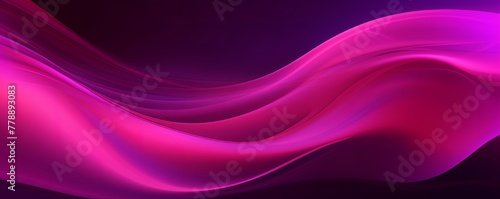 Magenta fuzz abstract background, in the style of abstraction creation, stimwave, precisionist lines with copy space wave wavy curve fluid design 