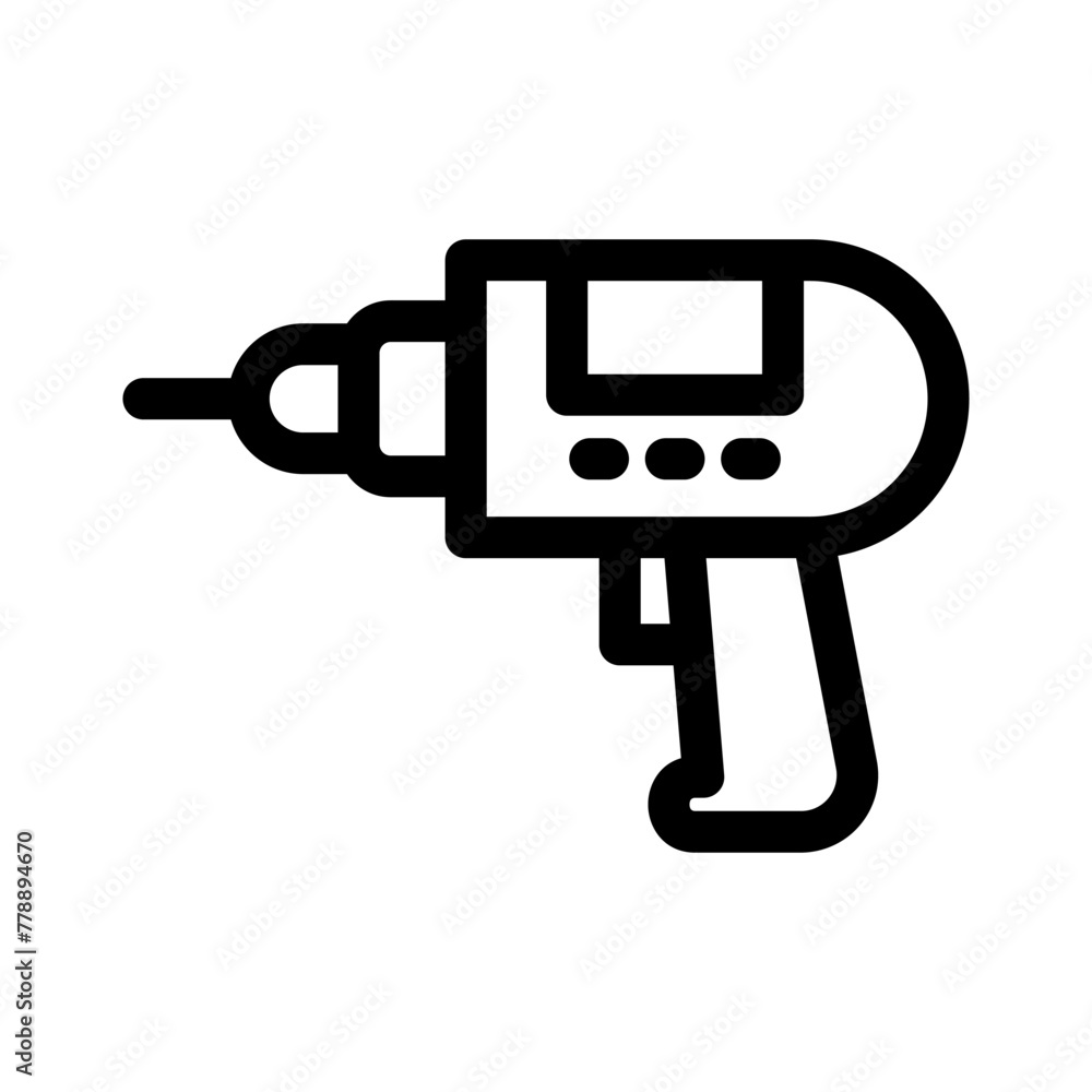 drill icon or logo isolated sign symbol vector illustration - high quality black style vector icons drill icon or logo isolated sign symbol vector illustration - high quality black style vector icons