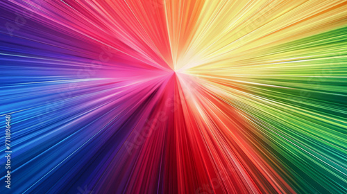 Wallpaper Mural Vibrant Rainbow Radial Burst Background with Vivid Colors Torontodigital.ca