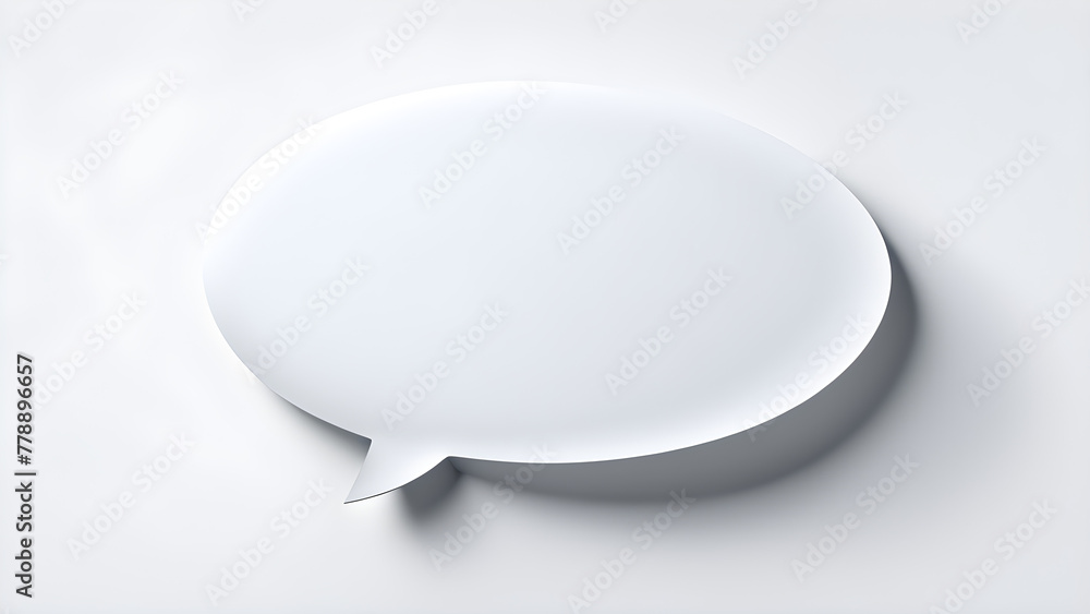 Cute 3D three-dimensional cute speech bubble image for business presentations. generative ai. Cute 3D three-dimensional cute speech bubble image for business presentations. generative ai.