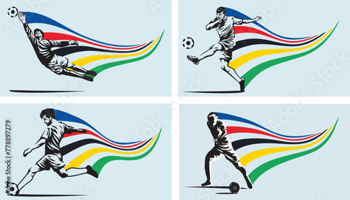 Karachi, Pakistan - March 23, 2023: Vector trophy of the European Football Championship 2024 in Germany vector illustration.
