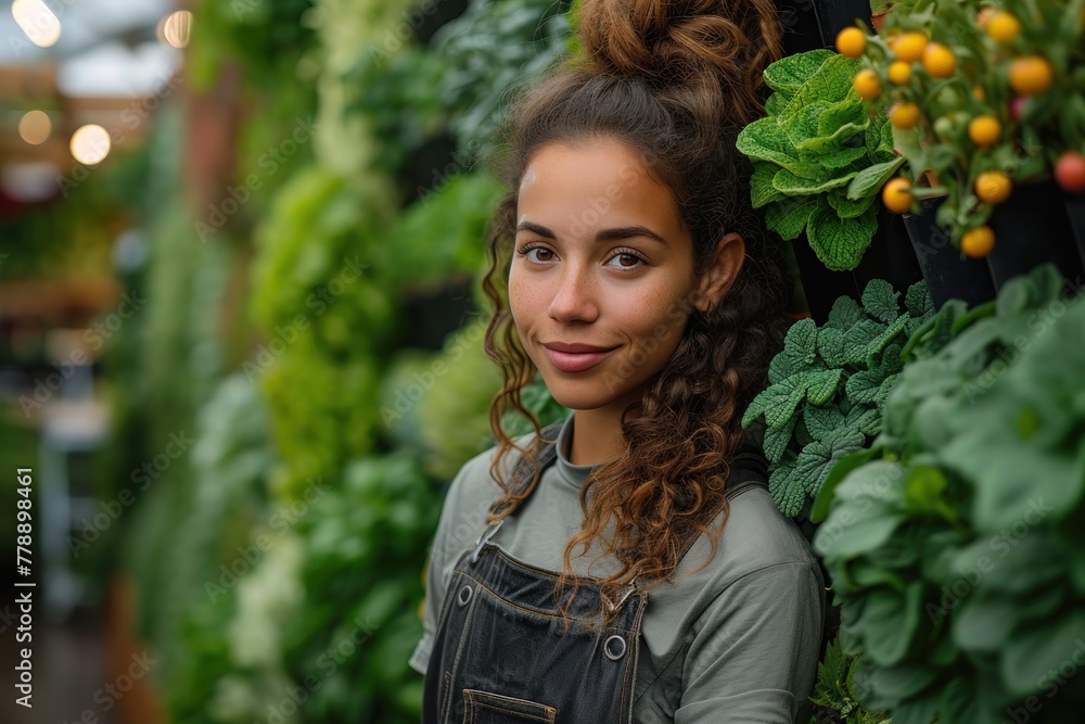 Harmony: Woman Embracing Natures Greenery Harmony: Woman Embracing Natures Greenery