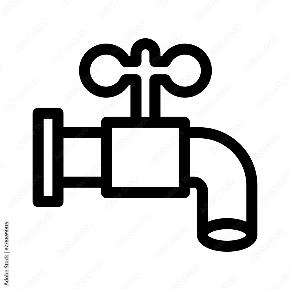 faucet icon or logo isolated sign symbol vector illustration - high quality black style vector icons faucet icon or logo isolated sign symbol vector illustration - high quality black style vector icons