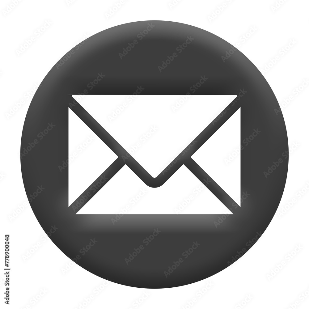 mail icon on button mail icon on button