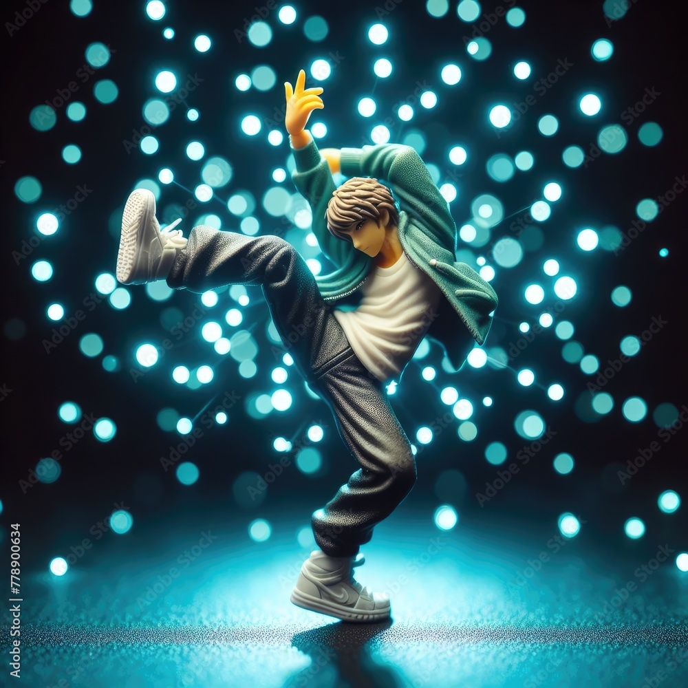 dancer hip hop breakdance with Generative AI.