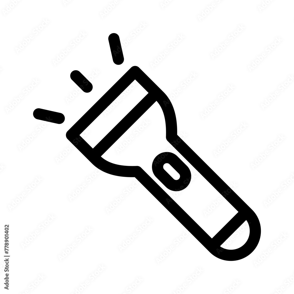 flashlight icon or logo isolated sign symbol vector illustration - high quality black style vector icons flashlight icon or logo isolated sign symbol vector illustration - high quality black style vector icons