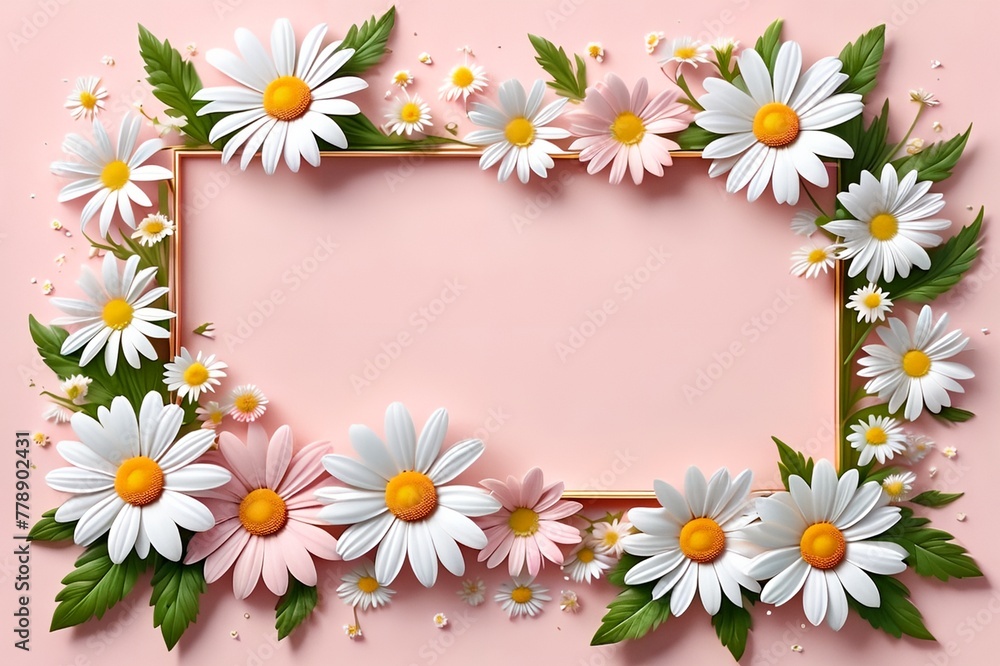 beautiful abstract background with bright daisy flowers. beautiful abstract background with bright daisy flowers.
