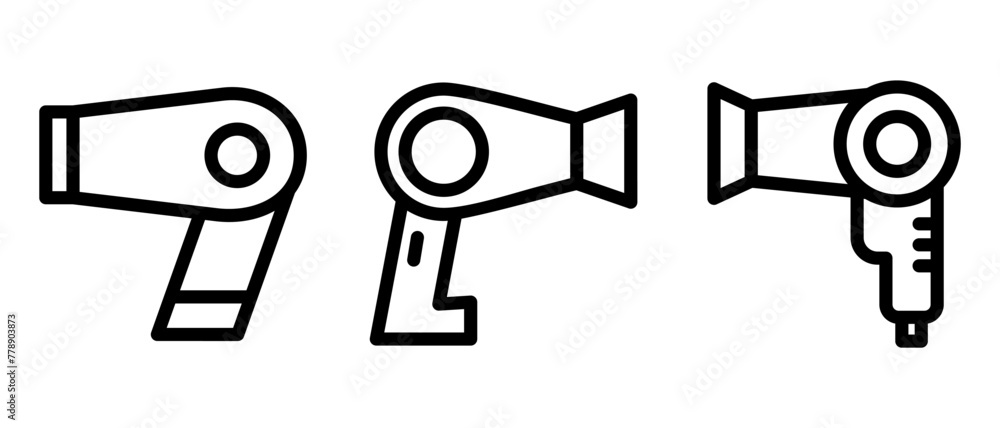 hair dryer icon or logo isolated sign symbol vector illustration - high quality black style vector icons hair dryer icon or logo isolated sign symbol vector illustration - high quality black style vector icons