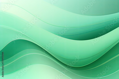 Mint Green fuzz abstract background, in the style of abstraction creation, stimwave, precisionist lines with copy space wave wavy curve fluid design 