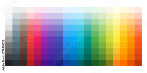  vector set of colorful palette swatches