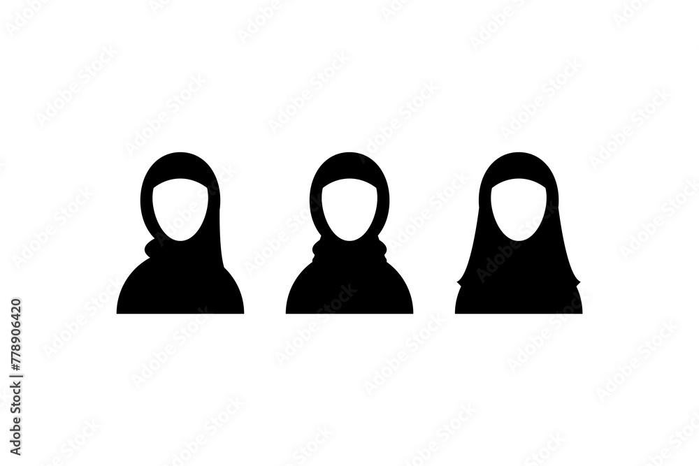 abstract of a picture sign, symbol, icon muslim hijab concept design abstract of a picture sign, symbol, icon muslim hijab concept design