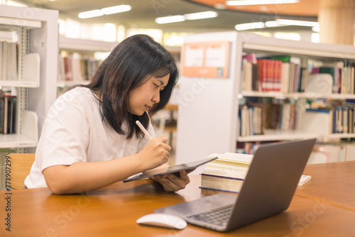 Young student eagerly enters the classroom, ready to immerse themselves in world of learning and education at college, studying books alongside their peers in university.