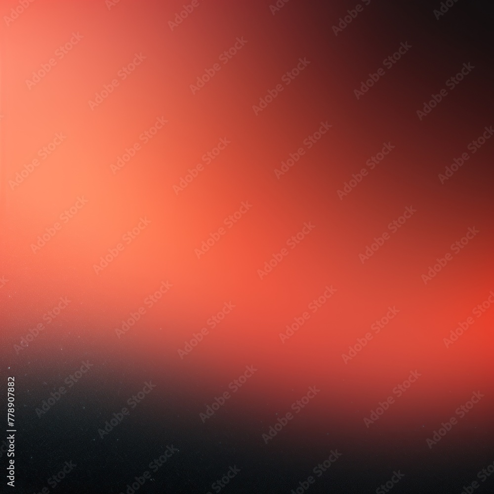 Coral black glowing grainy gradient background texture with blank copy space for text photo or product presentation 