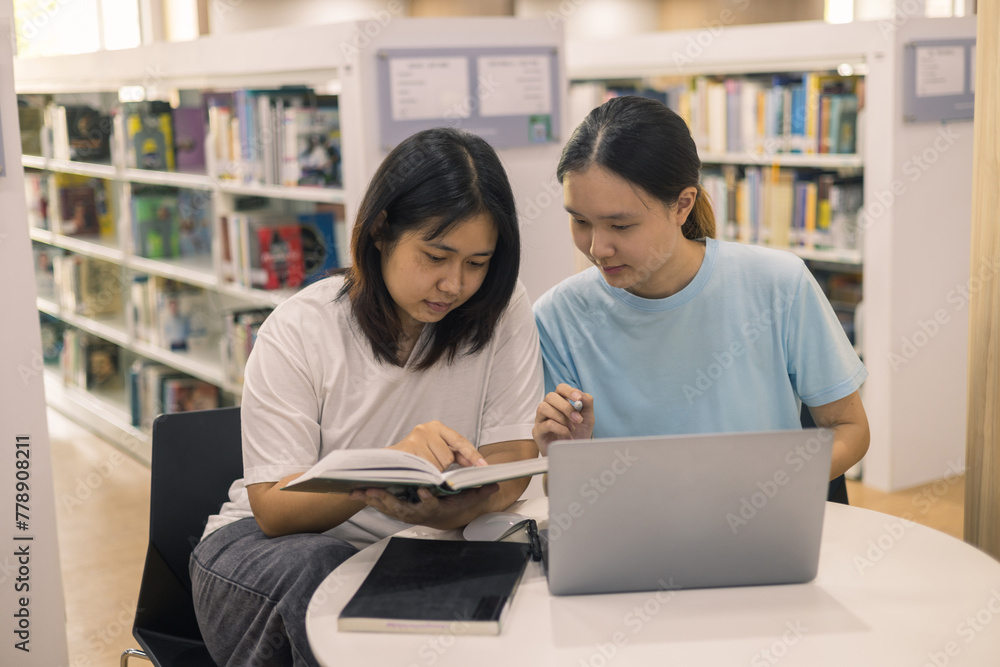 Two young woman, a dedicated student, navigates university life with her friend, embracing education and growth as they pursue their goals together. female student in college Two young woman, a dedicated student, navigates university life with her friend, embracing education and growth as they pursue their goals together. female student in college