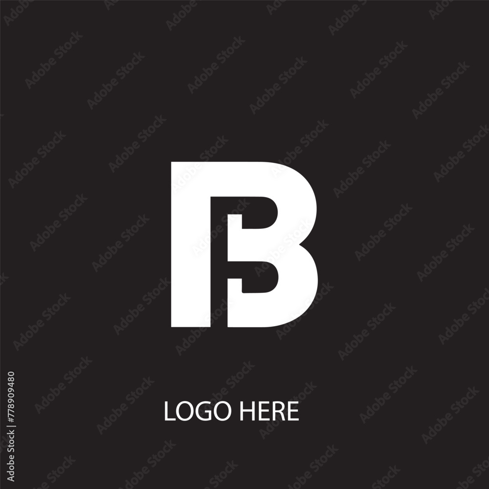 B initial letter logo design B initial letter logo design