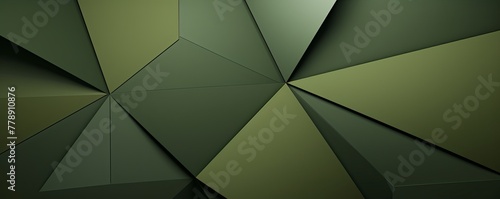 Olive abstract color paper geometry composition background with blank copy space for design geometric pattern 