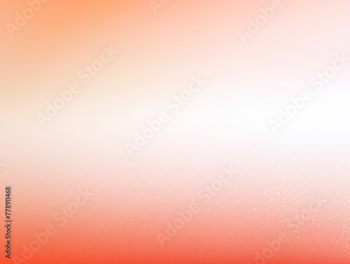 Coral white glowing grainy gradient background texture with blank copy space for text photo or product presentation 