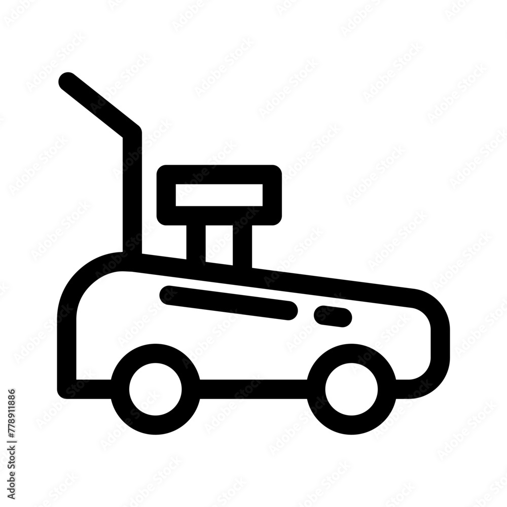 lawn mower icon or logo isolated sign symbol vector illustration - high quality black style vector icons lawn mower icon or logo isolated sign symbol vector illustration - high quality black style vector icons