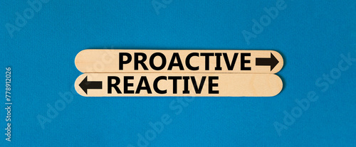 Photos Proactive and reactive symbol