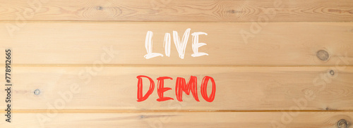 Fotografie Live demo symbol