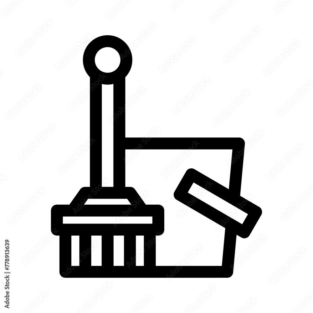 mop bucket icon or logo isolated sign symbol vector illustration - high quality black style vector icons mop bucket icon or logo isolated sign symbol vector illustration - high quality black style vector icons