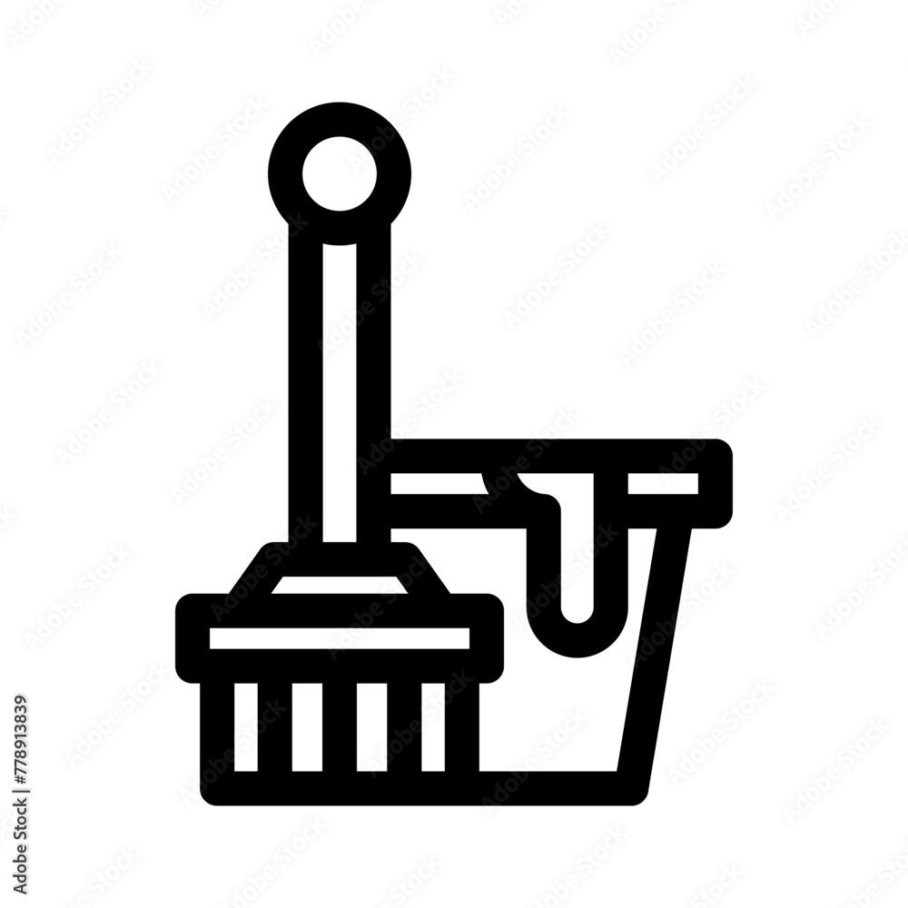 mop bucket icon or logo isolated sign symbol vector illustration - high quality black style vector icons mop bucket icon or logo isolated sign symbol vector illustration - high quality black style vector icons