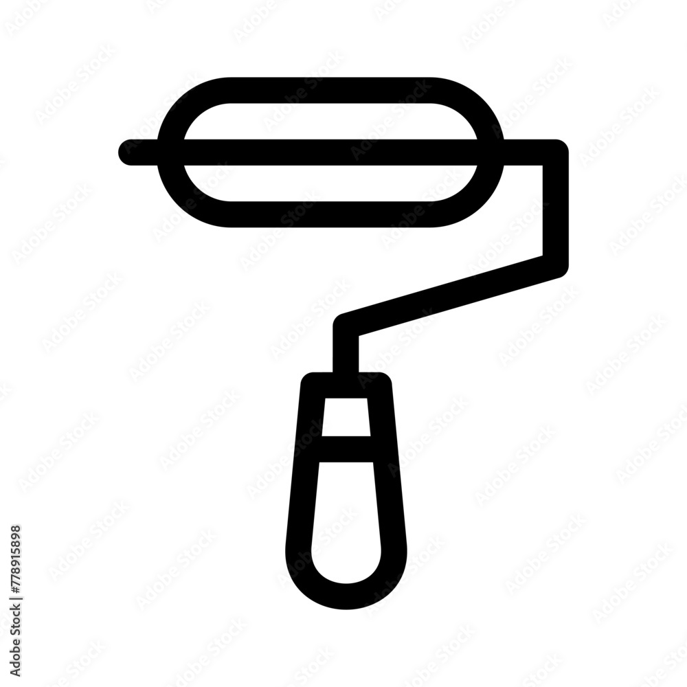 Fototapeta premium paint roller icon or logo isolated sign symbol vector illustration - high quality black style vector icons
