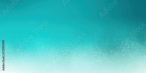 Cyan white glowing grainy gradient background texture with blank copy space for text photo or product presentation  © Celina