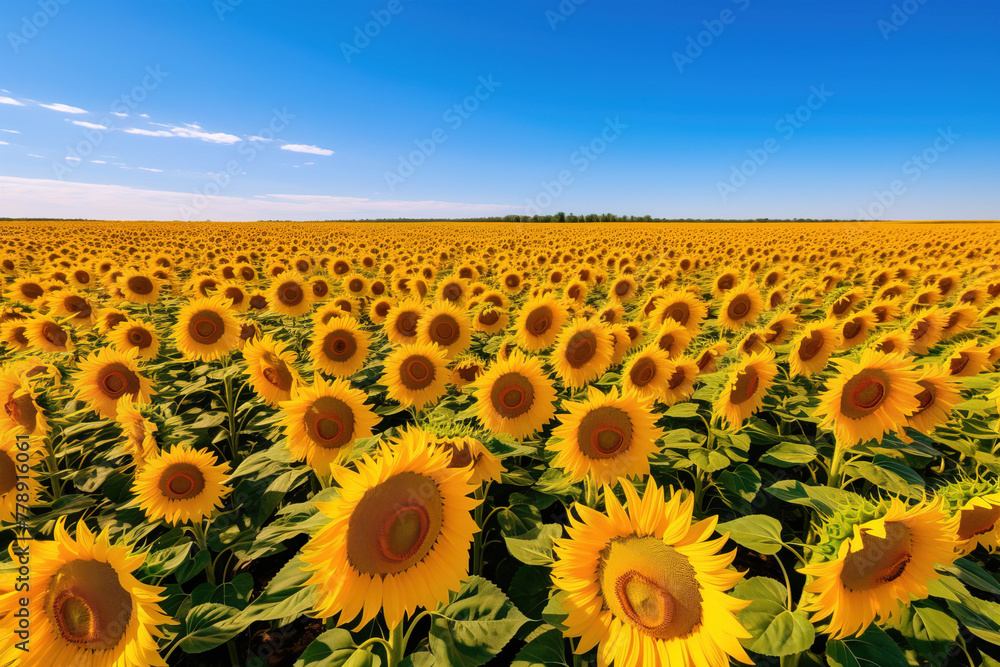 Obraz premium sunflowers in the garden.