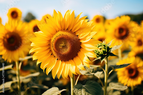 sunflowers in the garden.