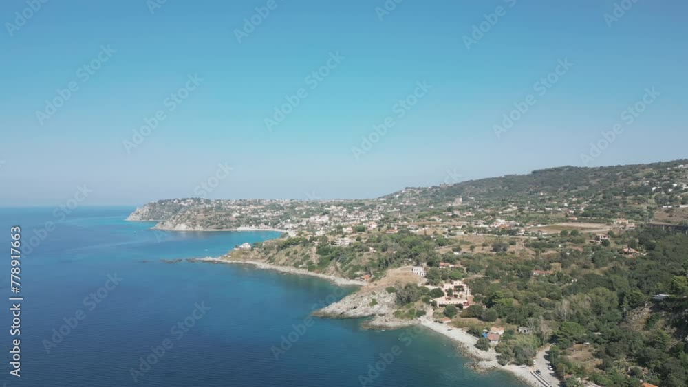 Aerial video of Coccorino Italy on the Tyrrhenian Sea Aerial video of Coccorino Italy on the Tyrrhenian Sea