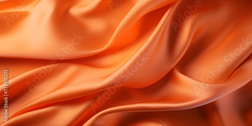 Orange vintage cloth texture and seamless background with copy space silk satin blank backdrop design 