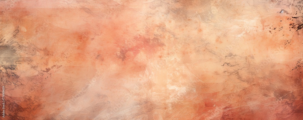 Peach dust and scratches design. Aged photo editor layer grunge abstract background