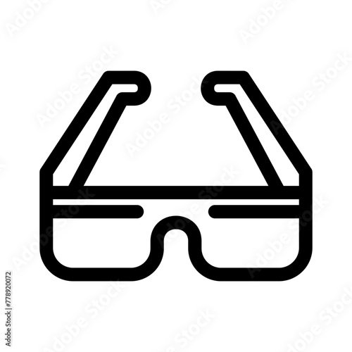 safety glasses icon or logo isolated sign symbol vector illustration - high quality black style vector icons photo