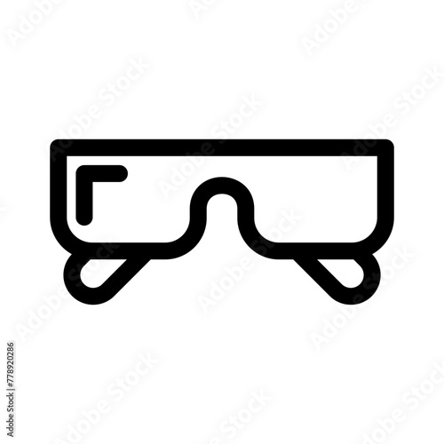 safety glasses icon or logo isolated sign symbol vector illustration - high quality black style vector icons photo