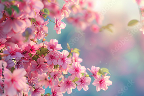 Spring background. Digitally generated image. 3d render © Jammy