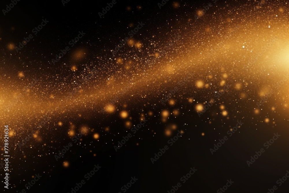 Gold black glowing grainy gradient background texture with blank copy space for text photo or product presentation 