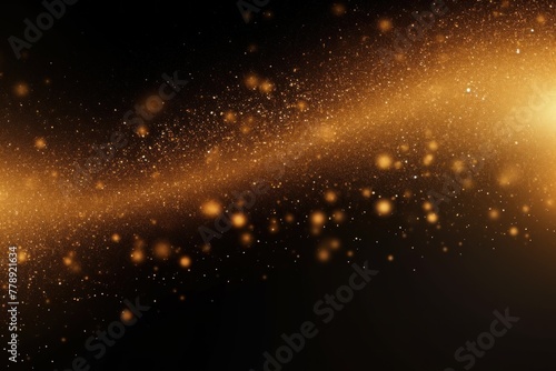 Gold black glowing grainy gradient background texture with blank copy space for text photo or product presentation 