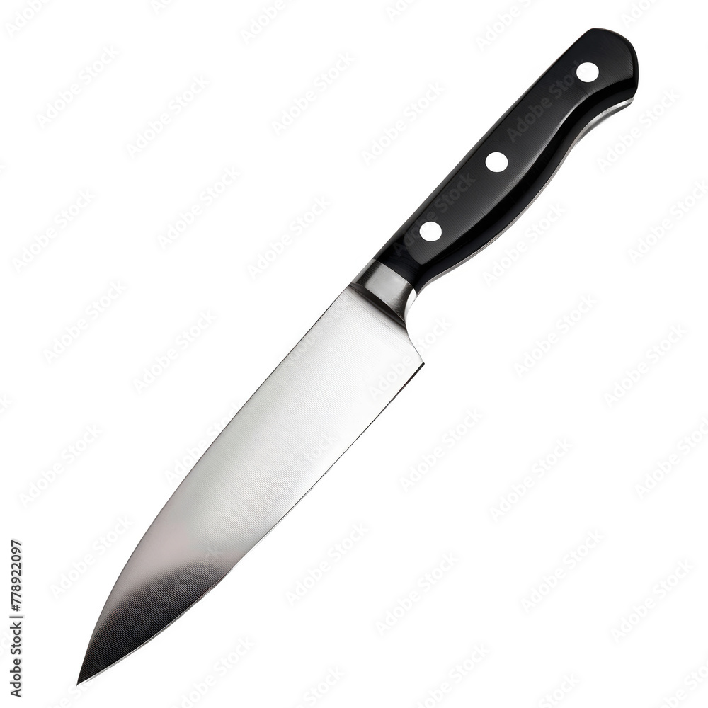 Isolated Santoku knife on clear background. Essential kitchen utensil for professional chefs and home cooks png Isolated Santoku knife on clear background. Essential kitchen utensil for professional chefs and home cooks png