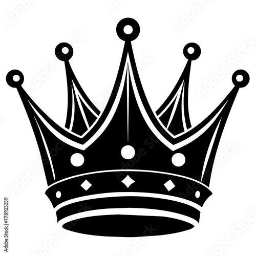 set of crown, black King crown silhouette vector illustration,icon,svg,acoustic crown queen characters,Holiday t shirt,Hand drawn trendy Vector illustration,crowns on black background