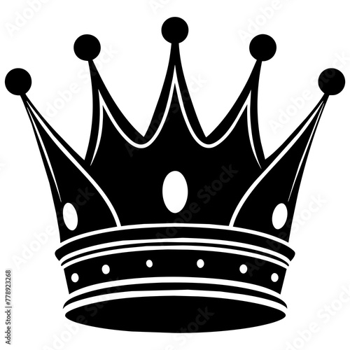 set of crown, black King crown silhouette vector illustration,icon,svg,acoustic crown queen characters,Holiday t shirt,Hand drawn trendy Vector illustration,crowns on black background